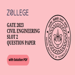 GATE 2023 Civil Engineering Slot 2 Question Paper with Solution Pdf