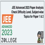 JEE Advanced 2023 Paper Analysis Check Difficulty Level Subject wise Topics for Paper 1 and 2
