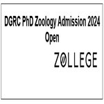 DGRC PhD Zoology Admission 2024 Open