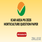 ICAR AIEEA PG 2026 Horticulture Question Paper with Solution PDF