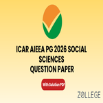 ICAR AIEEA PG 2026 Social Sciences Question Paper with Solution PDF