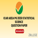 ICAR AIEEA PG 2026 Statistical Science Question Paper with Solution PDF