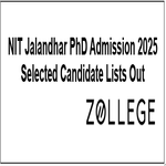 NIT Jalandhar PhD Admission 2025 Selected Candidate Lists Out