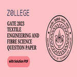 GATE 2023 Question Paper with Solution PDF for Textile Engineering and Fibre Science Feb 11 Afternoon Session ZPYP