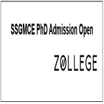 SSGMCE PhD Admission Open
