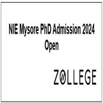 NIE Mysore PhD Admission 2024 Open