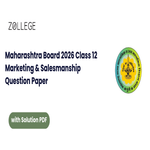 Maharashtra Board Class 12 Marketing and Salesmanship 2026 Question Paper with Solutions
