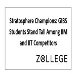 Stratosphere Champions GIBS Students Stand Tall Among IIM and IIT Competitors