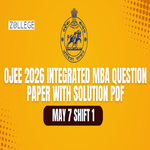 OJEE 2026 May 7 Shift 1 Integrated MBA Question Paper with Solution PDF