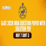 OJEE 2026 May 7 Shift 3 MBA 2026 Question Paper with Solution PDF