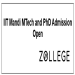 IIT Mandi MTech and PhD Admission Open