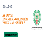 AP EAPCET 2025 Engineering Question Paper with Solution PDF May 26 Shift 2
