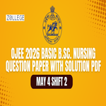 OJEE 2026 May 4 Shift 2 Basic B Sc Nursing 2026 Question Paper with Solution PDF