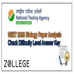 NEET 2023 Biology Paper Analysis Check Difficulty Level Answer Key Question Paper PDF