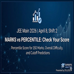 JEE Main 2026 April 8 Marks vs Percentile