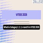What is Category 1 2 3 4 and 5 in VITEEE 2026
