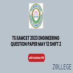 TS EAMCET 2023 Engineering May 12 Shift 2 Question Paper With Solutions PDF
