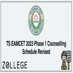TS EAMCET 2023 Phase 1 Counselling Schedule Revised