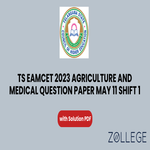 TS EAMCET 2023 Agriculture and Medical May 11 Shift 1 Question Paper With Solutions PDF