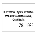 BCKV Started Physical Verification for ICAR PG Admissions 2024