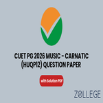 CUET PG 2026 Music Carnatic Question Paper with Solutions PDF
