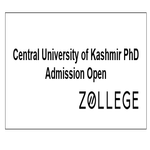 Central University of Kashmir PhD Admission Open