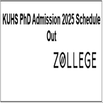 KUHS PhD Admission 2025 Schedule Out