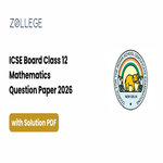 ICSE Board Class 12 Mathematics Question Paper 2026 with Solutions