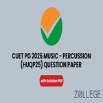 CUET PG 2026 Music Percussion Question Paper with Solutions PDF