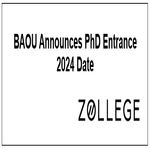 BAOU Announces PhD Entrance 2024 Date