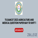 TS EAMCET 2023 Agriculture and Medical May 10 Shift 1 Question Paper With Solutions PDF