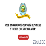 ICSE Board Class 12 Business Studies 2026 Question Paper with Solution PDF