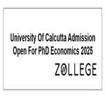 University Of Calcutta Admission Open For PhD Economics 2025