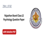 Rajasthan Board Class 12 Psychology Question Paper 2026 with Solution Pdf