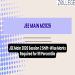 JEE Main 2026 Session 2 Shift Wise Marks Required for 99 Percentile