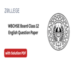 WBCHSE Board Class 12 English Question Paper 2026 with Solution Pdf