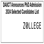DAIICT Announces PhD Admission 2024 Selected Candidates List
