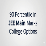 90 Percentile in JEE Main Marks and College Options