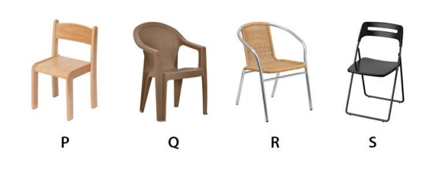 [Diagram of 4 chairs]