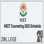 NEET Counseling 2023 Schedule