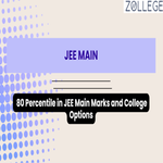 80 Percentile in JEE Main Marks and College Options