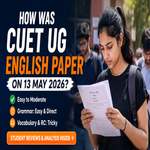 How was CUET UG English Paper on 13 May 2026