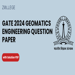 GATE 2024 Geomatics Engineering Question Paper with Answer Key PDF February 3 shift 2 ZPYP