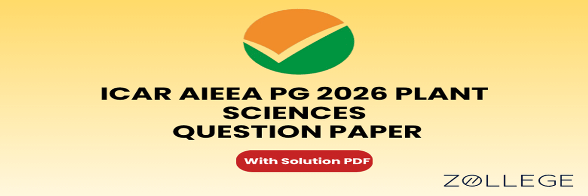 ICAR AIEEA PG 2026 Plant Sciences Question Paper with Solution PDF