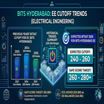 BITS Hyderabad EE Cutoff in BITSAT and Previous Years Trends