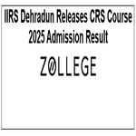 IIRS Dehradun Releases CRS Course 2025 Admission Result