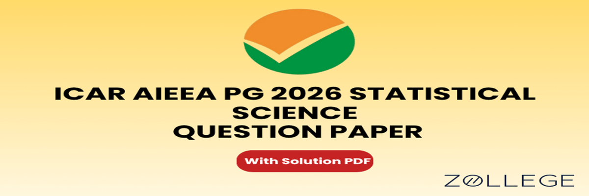 ICAR AIEEA PG 2026 Statistical Science Question Paper with Solution PDF