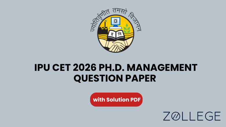 IPU CET 2026 Ph.D. Management Question Paper with Solution PDF