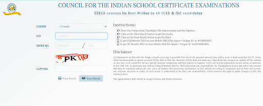 official website of CISCE
