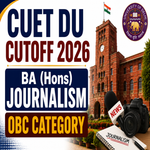 CUET DU Cutoff for BA Hons Journalism for OBC Category